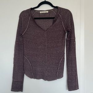 Free people long sleeve thermal top